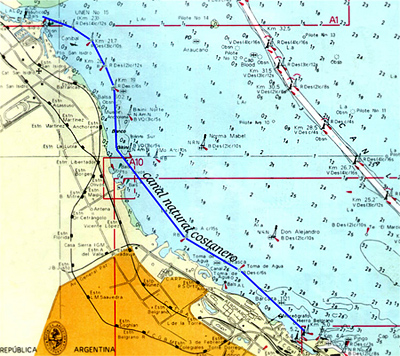 Canal Emilio Mitre map