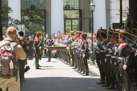 Military burial, Recoleta Cemetery