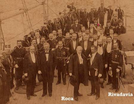 Roca & Martín Rivadavia, onboard Belgrano