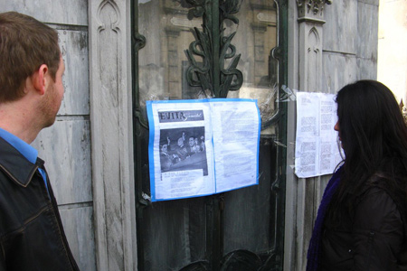 Eva Perón, Recoleta Cemetery