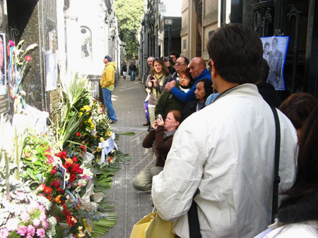 Eva Perón, Recoleta Cemetery