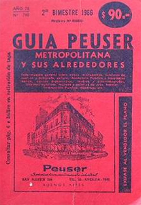 Recoleta Cemetery, Buenos Aires, Guía Peuser