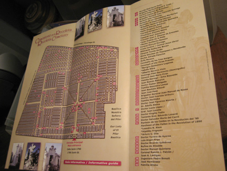 2003 gobBsAs map, Recoleta Cemetery