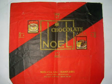 Chocolate Noel wrapper Chocolate Noel wrapper