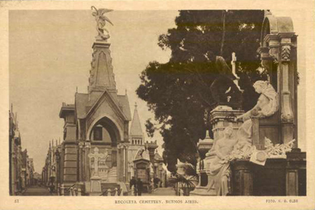 Recoleta Cemetery, H.G. Olds, historic photo