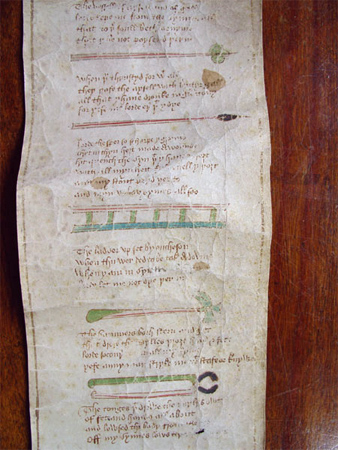 14th century text, Lancashire
