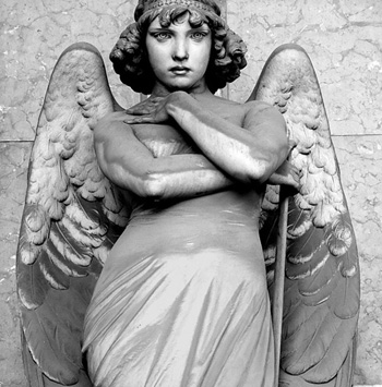 Staglieno Cemetery angel, Genoa