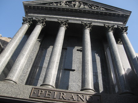 Recoleta Cemetery, Buenos Aires, Peirano, Troiano Troiani