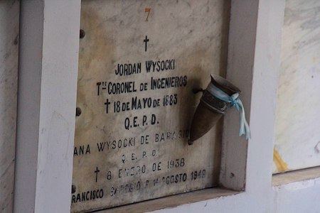 Buenos Aires, Recoleta Cemetery, Jordan Czeslaw Wysocki